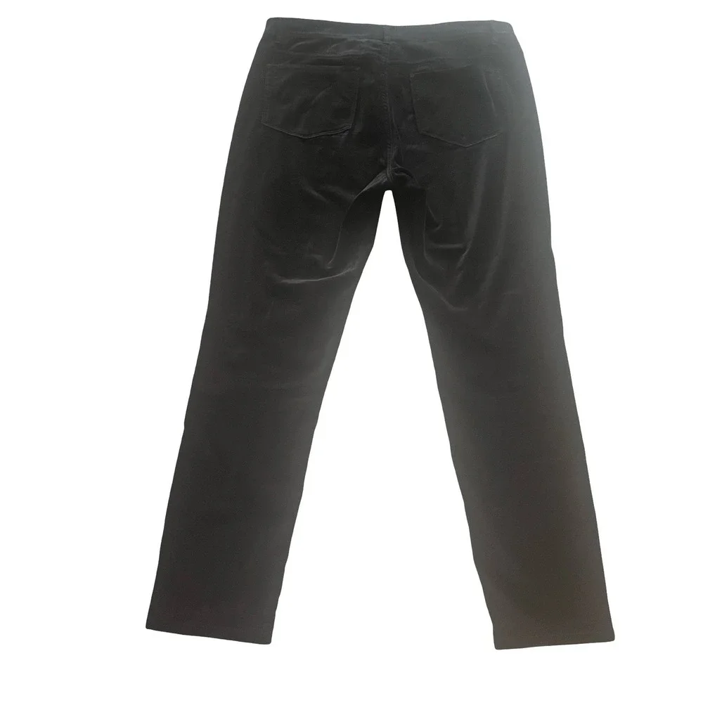 J.Jill Women's Size 10 Velvet Pants Black Skinny Capsule‎ Jeans Soft Stretchy